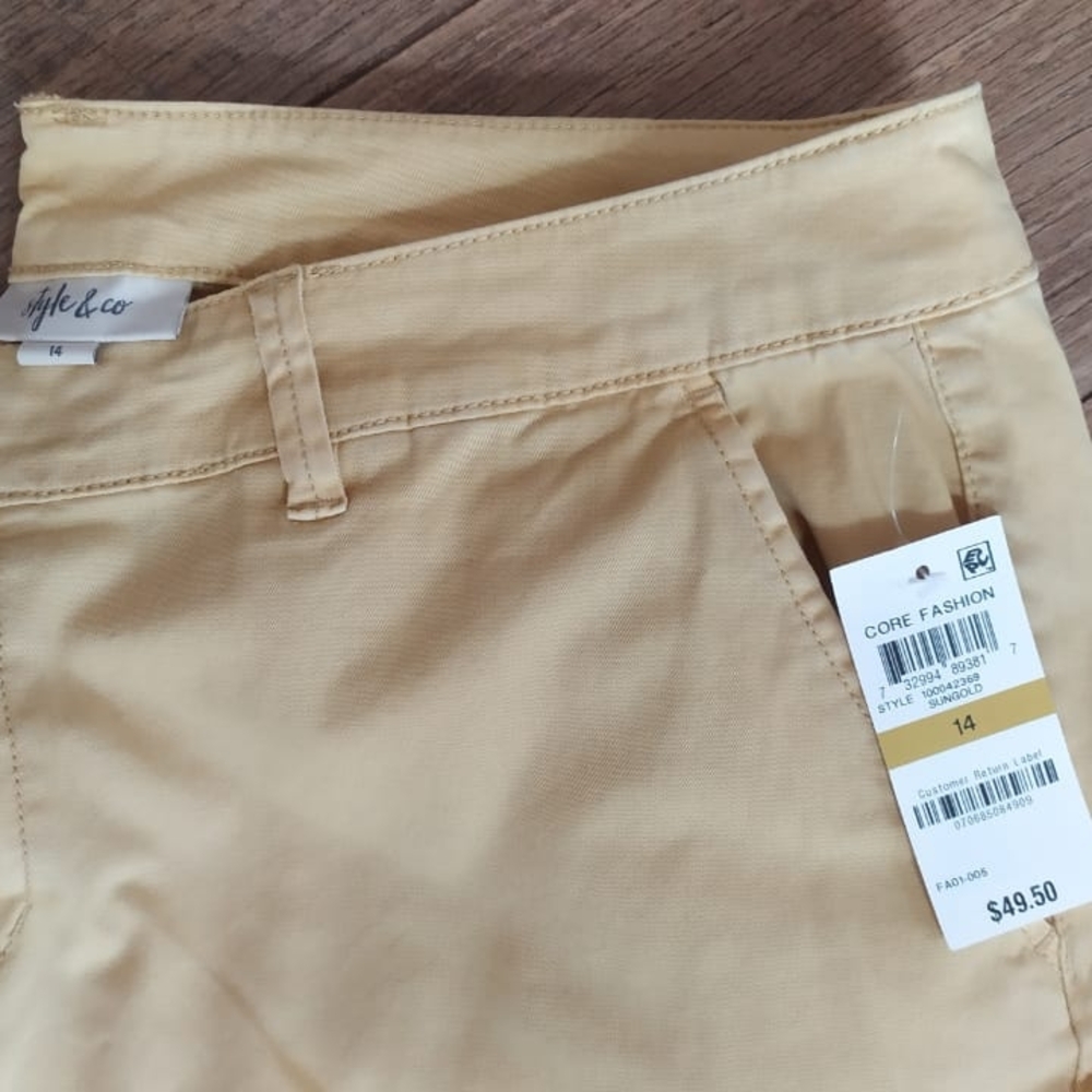 Style & Co Yellow Pants